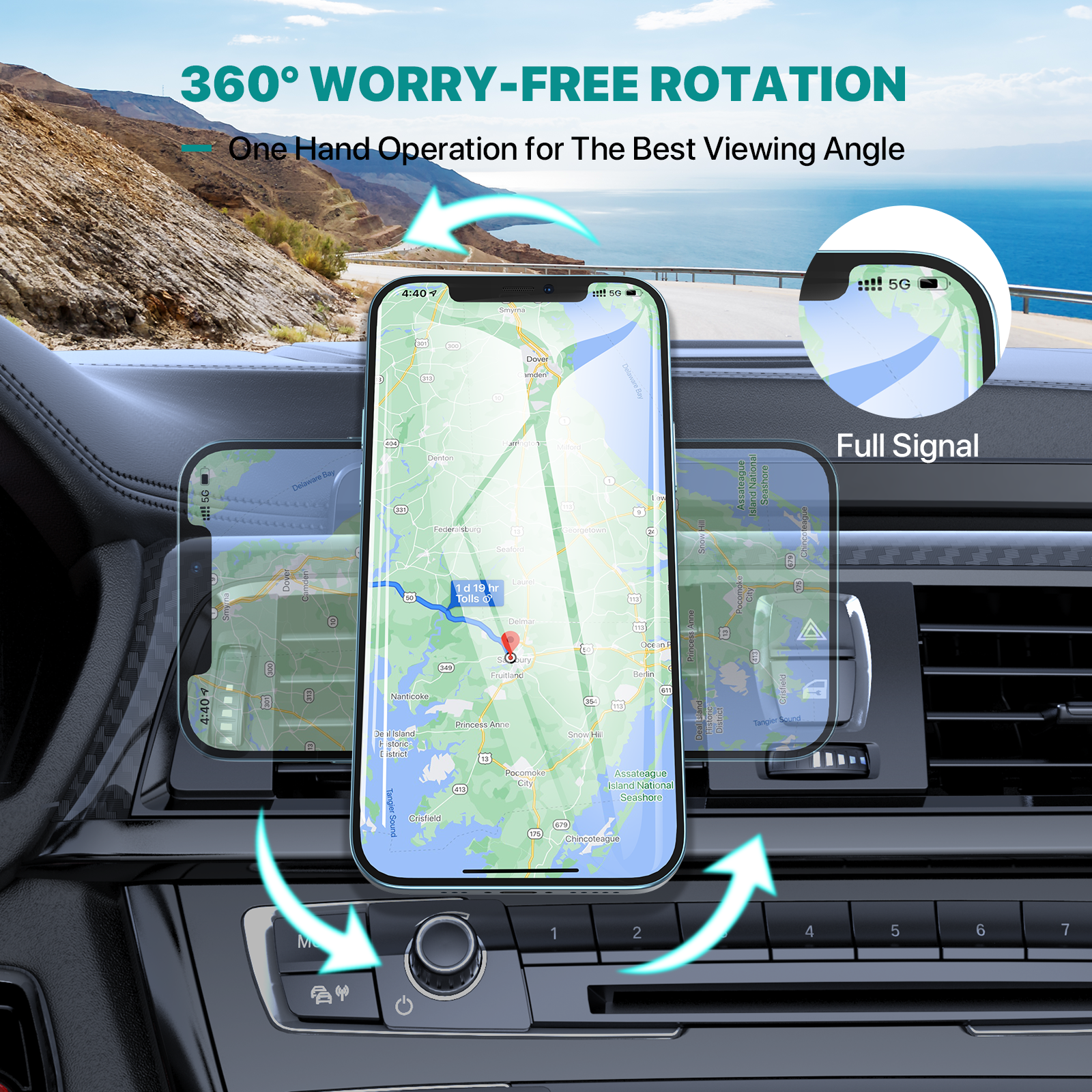 Miracase Upgraded Magnetic Car Phone Holder for Air Vent