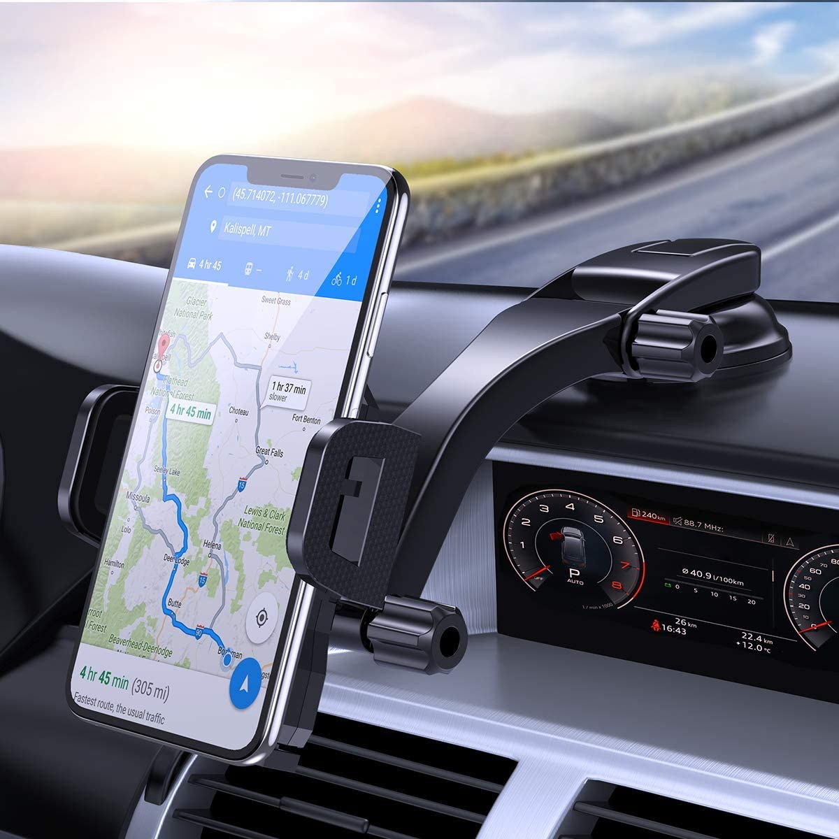 Overtime Universal Magnetic Car Dash & Windshield Mount GPS / Phone Holder  