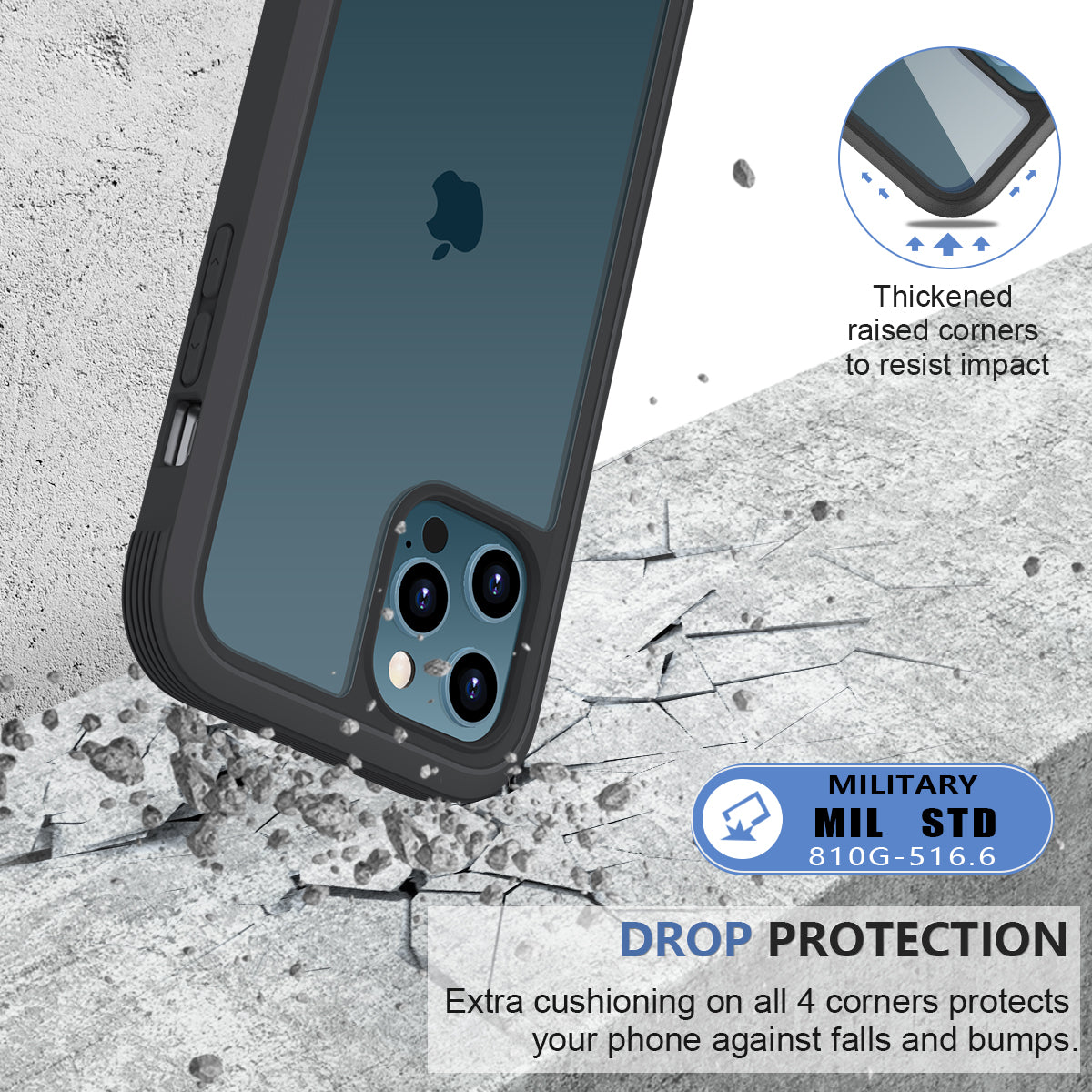 Glass Screen Protector Case for iPhone 12/ iPhone 12 Pro