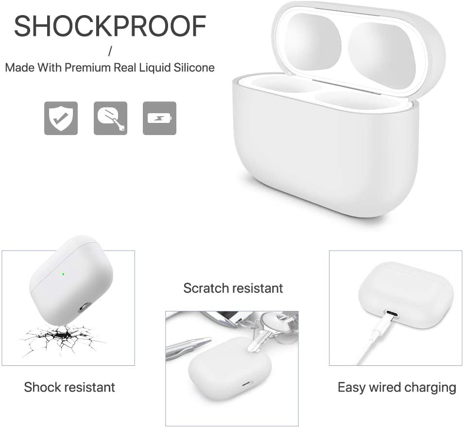 Soft airpod pro charging case for airpods pro silicone case cover for arirpod pro case