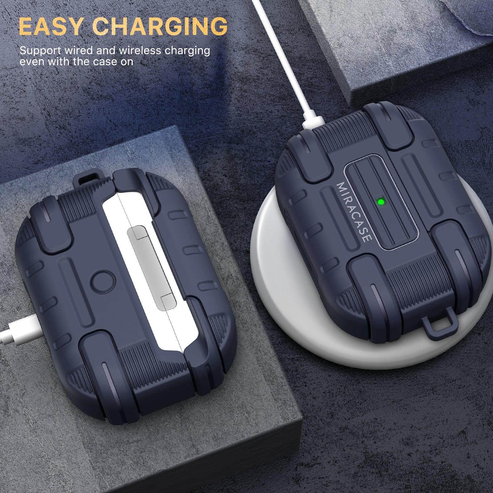 Shockproof Protective Silicone Case for AirPods Pro Wireless Charging Case Cover for Airpods