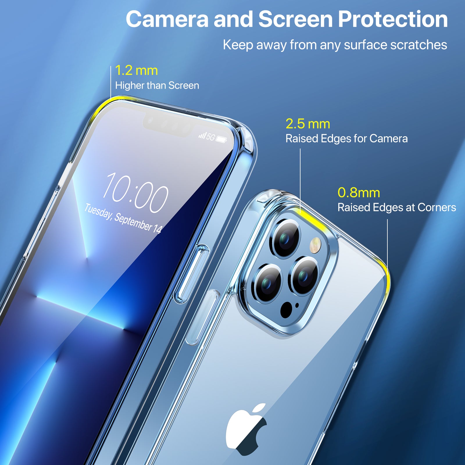 Clear Shockproof Phone Case for iPhone 13 Pro Max