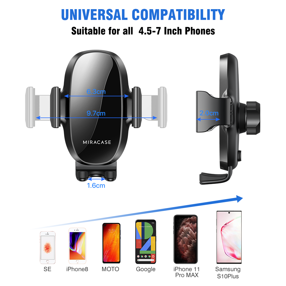 Upgraded Car Phone Holder, Universal Car Air Vent Phone Mount