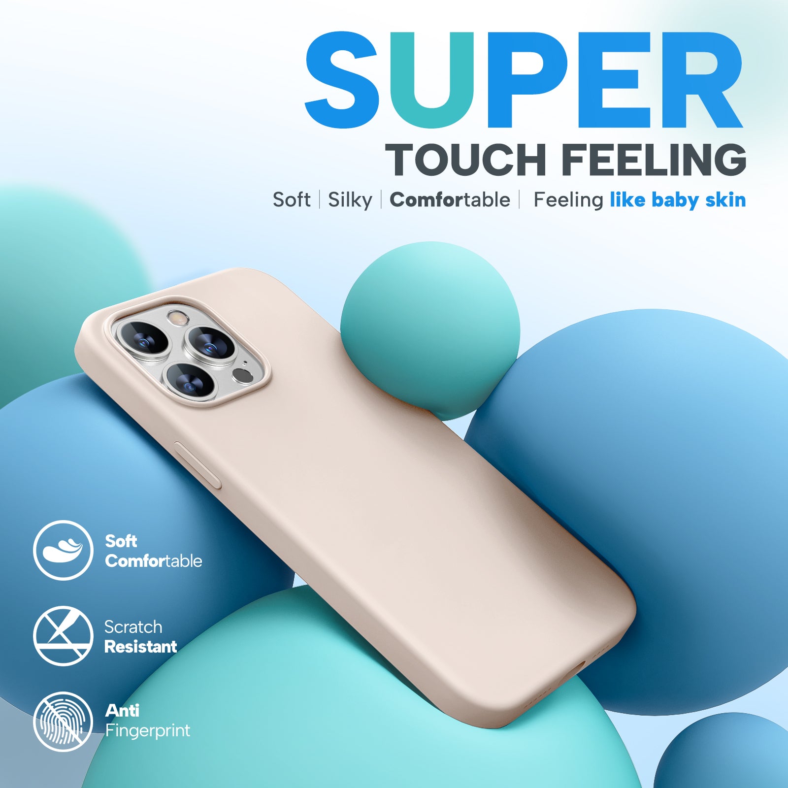 Miracase Designed for iPhone 15 Pro Max Case,[Compatible with MagSafe], [with 2 Pack Screen Protectors],Shockproof Liquid Silicone Professional Case with Microfiber Lining,6.7 inch