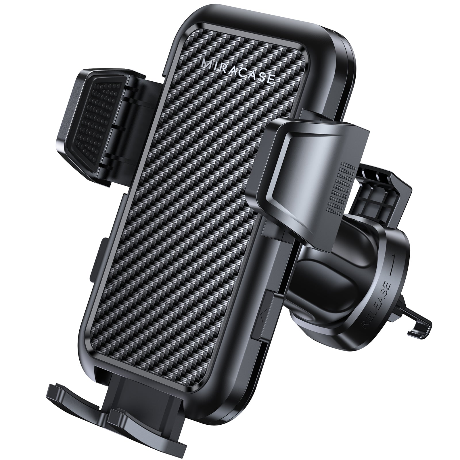 Miracase 2023 New Design Carbon Fiber Cradle Car Phone Holder Mount for Air Vent