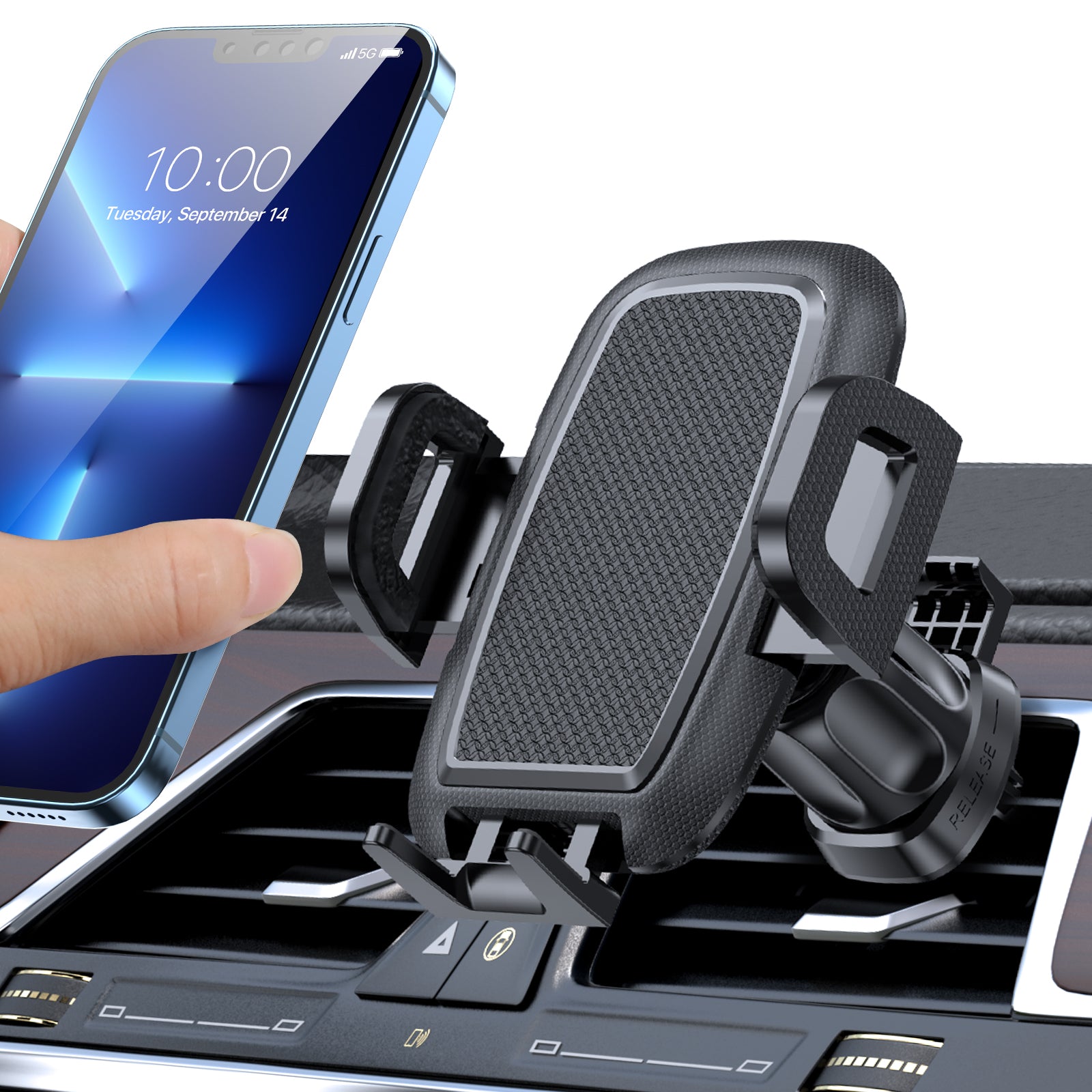 Miracase Textured Cradle Car Phone Mount Universal Car Phone Holder for Air Vent