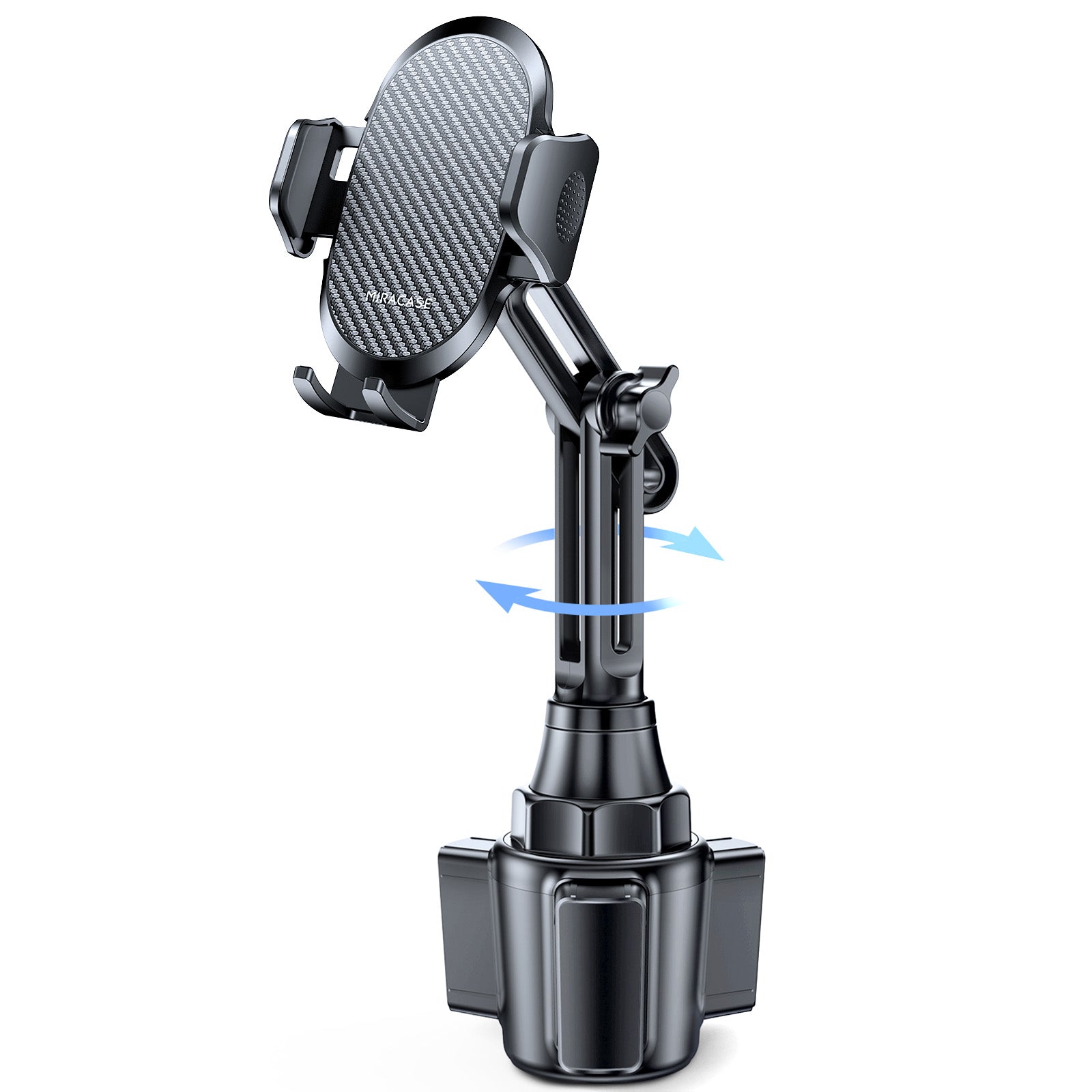 Miracase 2025 Upgraded Universal Cup Phone Holder for Car, [Rotatable & Adjustable] Long Neck Car Cup Holder Phone Mount Compatible with iPhone, Samsung, Google & More Smartphones