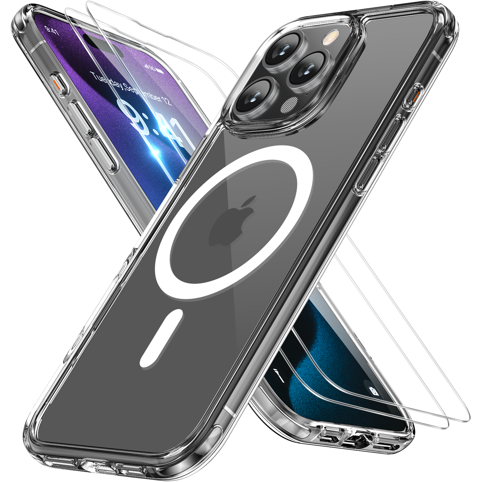 Custodia LeYi Magnetic Per IPhone 16 Pro Max – Silicone TPU Con MagSafe, Protezione Antiurto, Rosa