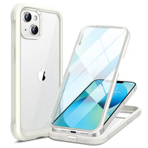 Miracase Compatible with iPhone 13 case 6.1 inch, [Glass Instead Plastic] with Built-in 9H Tempered Glass Screen Protector for iPhone 13,2021 Upgrade Full-Body Glass Clear Case