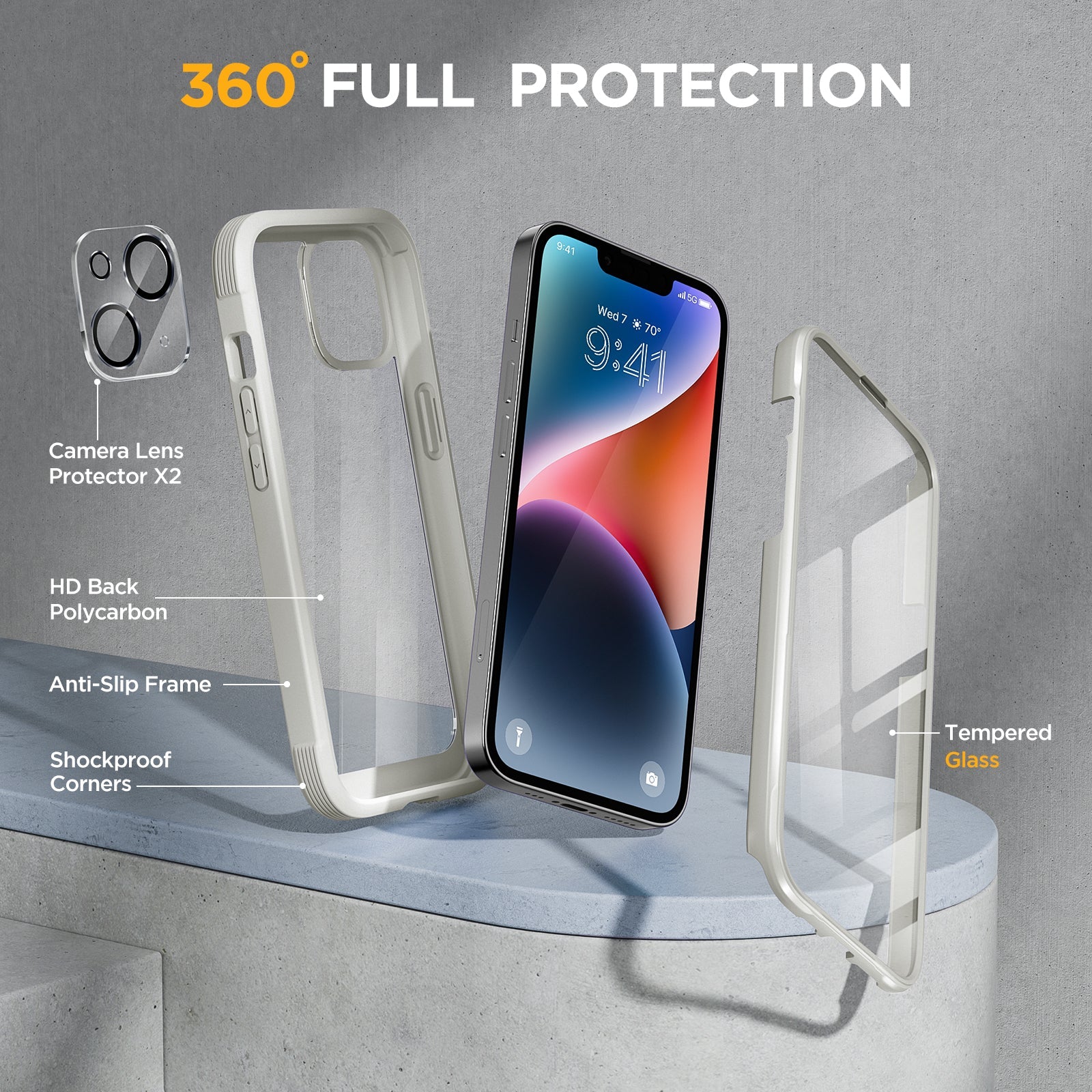 iPhone 14 Pro Max Case | Clear Case for iPhone 14 Pro Max | Anti-Scratch |  Shock Absorption | 2022 iPhone 6.7 inch Case | Reinforced Corner Protection