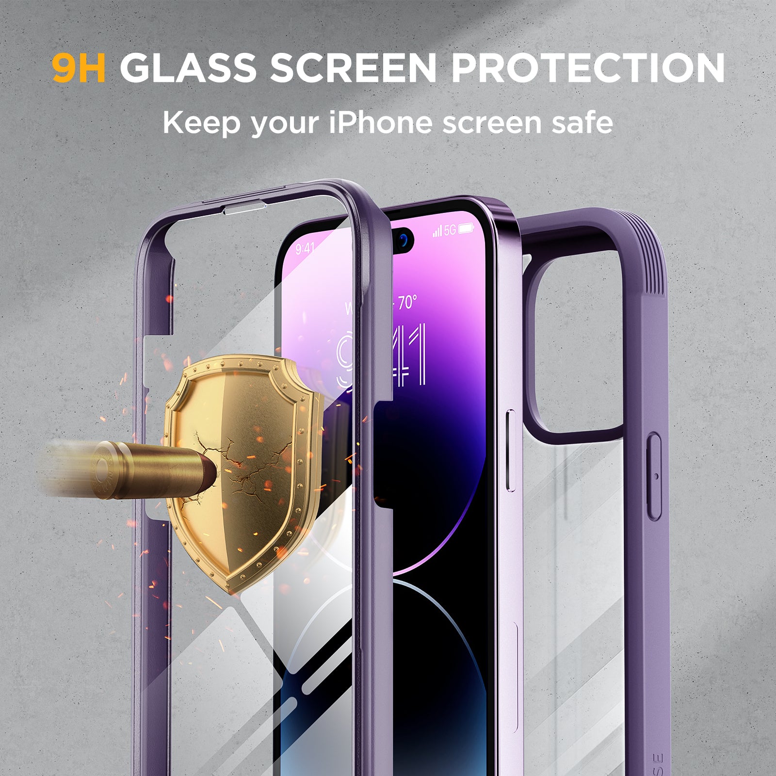 Pack de 2 Films Protection Ecran 9H Pour iPhone 14 Pro Max