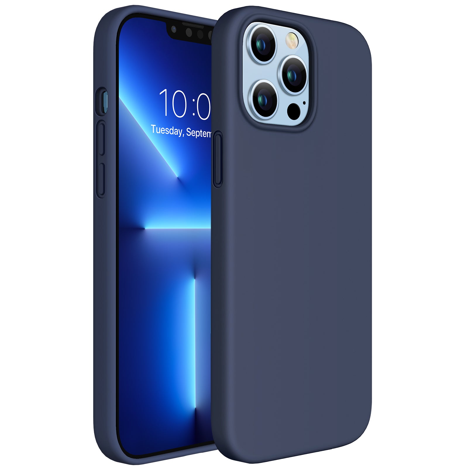 Miracase Designed for iPhone 13 Pro Case, [6X Military Protection Tested] Soft Silicone Case with Anti-Scratch Microfiber Lining,Shockproof Protective Slim Thin Case
