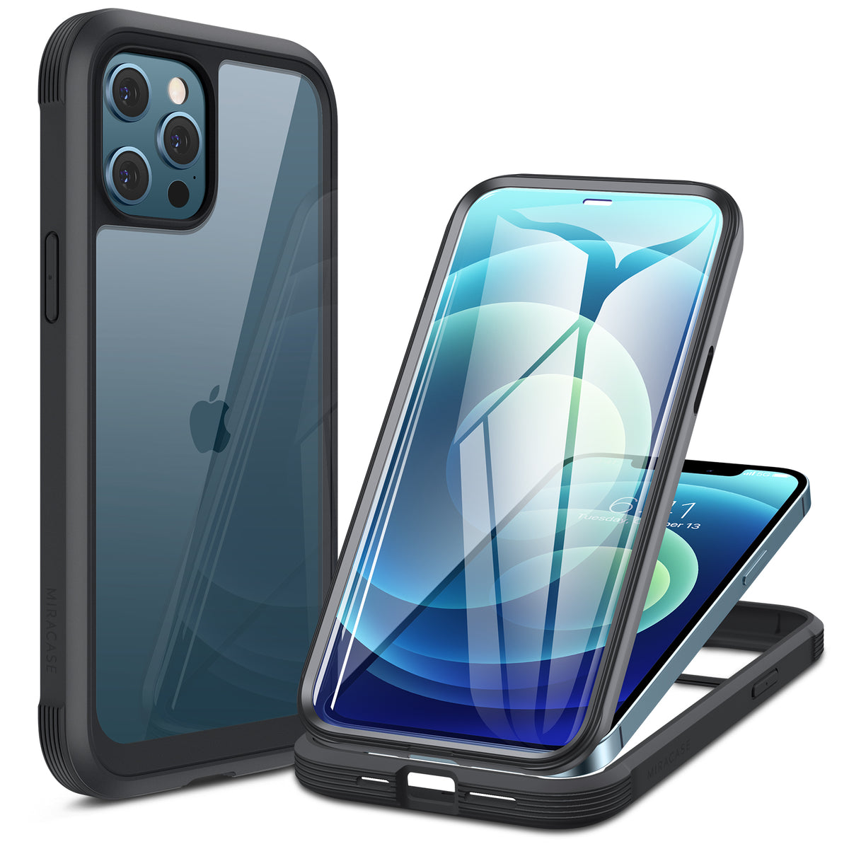 Glass Screen Protector Case for iPhone 12/ iPhone 12 Pro