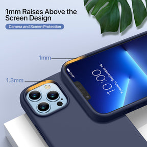 Miracase Designed for iPhone 13 Pro MAX Case, [6X Military Protection Tested] Soft Silicone Case with Anti-Scratch Microfiber Lining,Shockproof Protective Slim Thin Case