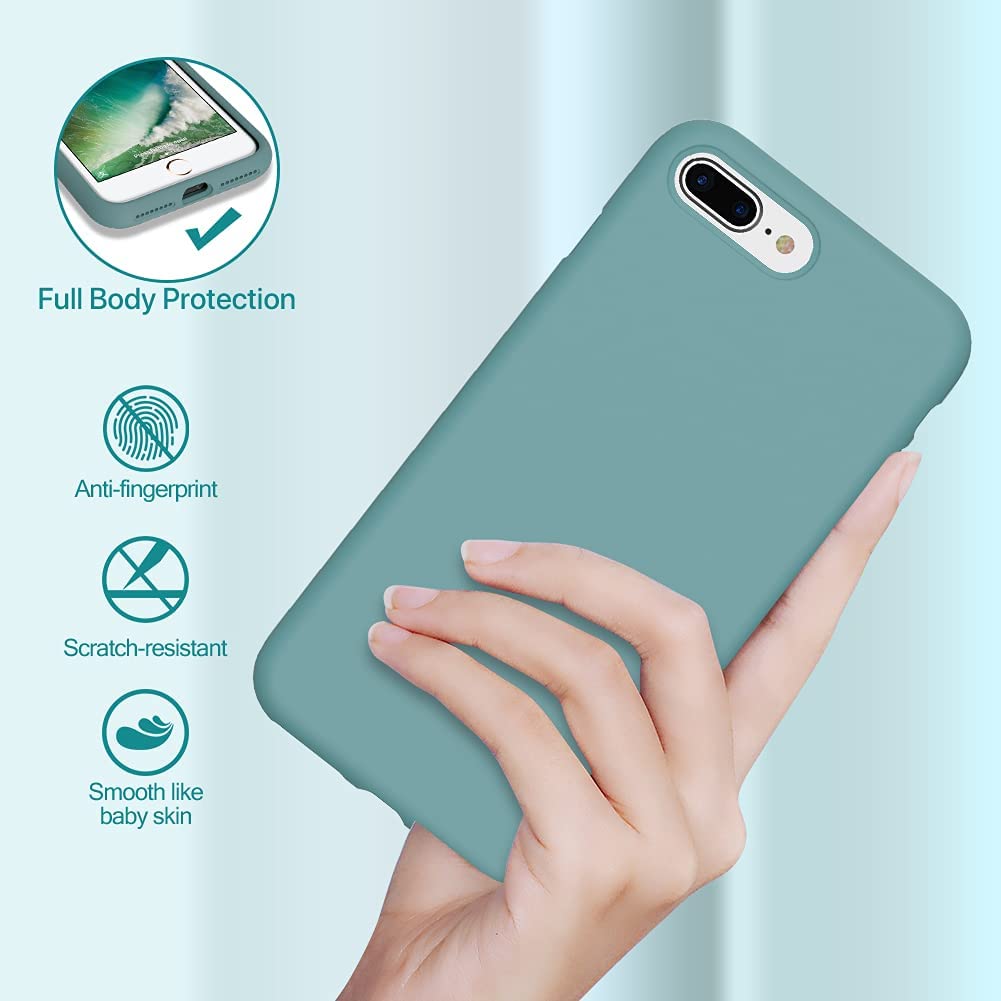iPhone 8 Case Liquid Silicone, iPhone 7 Silicone Case Gel Rubber Full Body  Protection Shockproof Cover Case Drop (4.7) - AliExpress