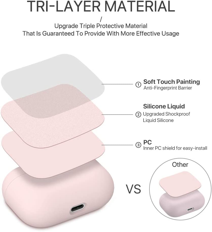 Upgrade silicone case for airpods pro case charging case for airpods pro