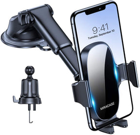 Miracase 4-in-1 Universal Car Phone Holder Mount for Dashboard Air Vent Windshield