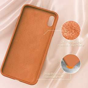 Miracase Liquid Silicone Case Compatible with iPhone Xs (2018)/ iPhone X(2017) 5.8 inch, Gel Rubber Full Body Protection Shockproof Cover Case Drop Protection Case