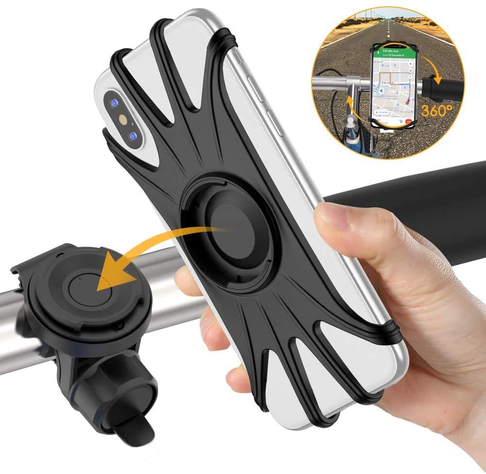 Detachable Bike Phone Mount for iPhone 11/Pro/XS/Max/XR/X/7/8 Plus, Sa