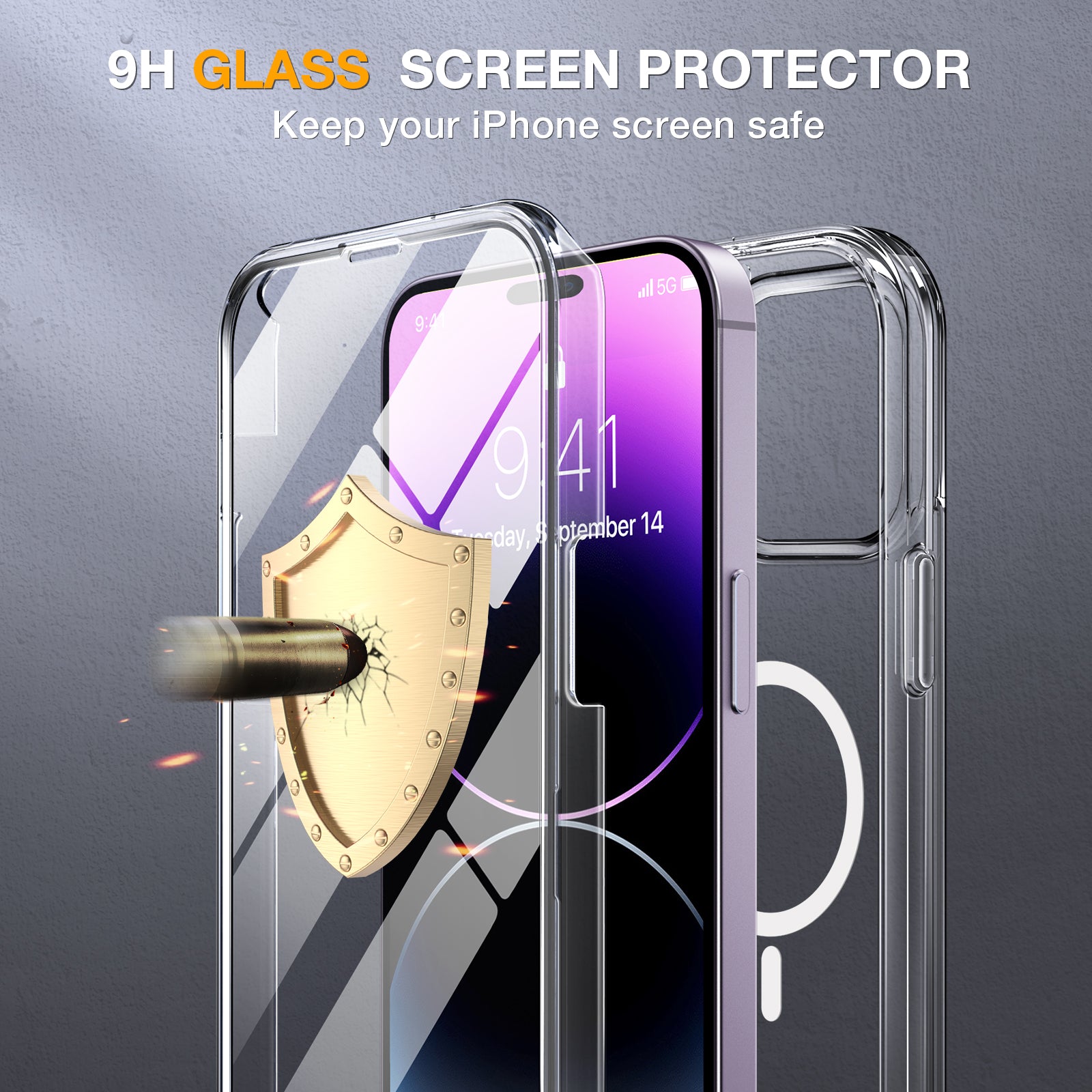 Pack de 2 Films Protection Ecran 9H Pour iPhone 13 Pro Max / 14