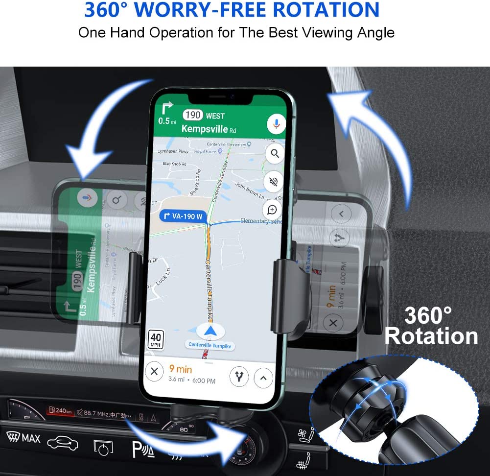 [Upgraded] Miracase Universal Magnetic Phone Holder for  Car,[2nd Generation Vent Clip&Strong Magnets] Hands Free Car Phone Mount,  Air Vent Cell Phone Holder for All Phones : Cell Phones & Accessories