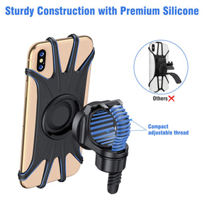 Detachable Bike Phone Mount for iPhone 11/Pro/XS/Max/XR/X/7/8 Plus, Samsung S10/S9/S8