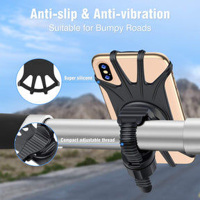 Detachable Bike Phone Mount for iPhone 11/Pro/XS/Max/XR/X/7/8 Plus, Samsung S10/S9/S8