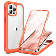Miracase Glass Case for iPhone 13 Pro Max 6.7 inch, 2022 Upgrade Full-Body Clear Bumper Case with Built-in 9H Tempered Glass Screen Protector for iPhone 13 Pro Max